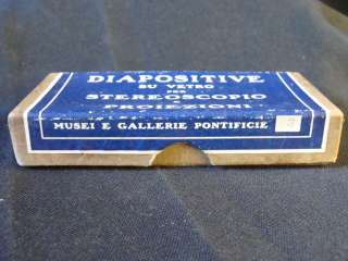 Vintage Stereoscopic Slides Gallerie Pontificie Diapositive Su Vetro 