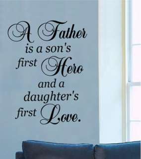 father is a sons Vinyl Wall Lettering Words Sticky  