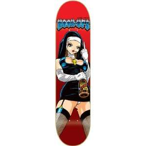  Hook Ups Evil Nun Skateboard Deck   8.0