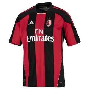  adidas AC Milan Home Replica Jersey (Black/Red) Sports 