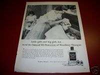 1953 Woodbury Cocoanut Shampoo Bowl Hair Ad  