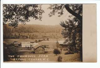 Thompson Farm Otselic Centre NY Old RPPC Postcard Chenango County New 