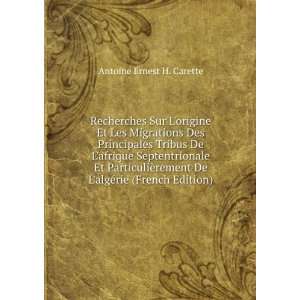   De LalgÃ©rie (French Edition) Antoine Ernest H. Carette Books