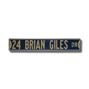  SAN DIEGO PADRES 24 BRIAN GILES DR Authentic METAL 