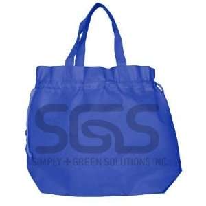 Reusable Drawstring Gift Tote Bag   10 Pack Royal Blue 