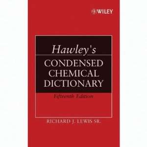 Hawleys Condensed Chemical Dictionary, CD ROM  Industrial 