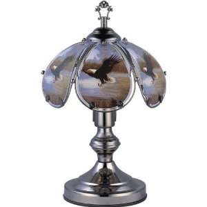   OK 603C EA4 SP3 14.25 in. Eagle Catch Fish Touch Lamp