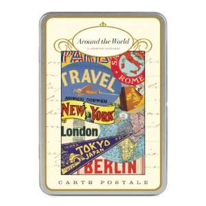  Cavallini Around the World Carte Postale, 18 Postcards per 