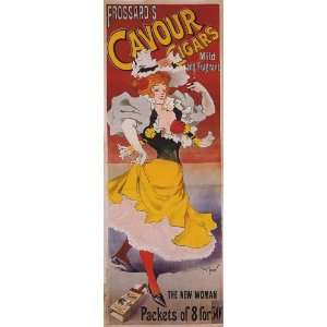  FROSSARD CAVOUR CIGARS CIGARETTE FASHION GIRL FRENCH 