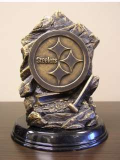   Steelers NFL Antique Bronze Patina Desktop Statue by Tim Wolfe  