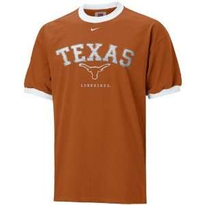  Nike Texas Longhorns Mens Cotton Art Logo T Shirt Sports 