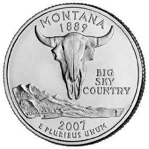    2007 P&D Montana BU State Quarter (2 Coins) 