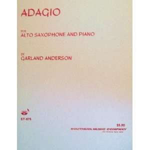   for Alto Saxophone and Piano Garland Anderson  Books