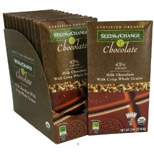   Cacao 3 Wrapped Bars Milk Chocolate with Crisp Whole Grains   2.99 oz