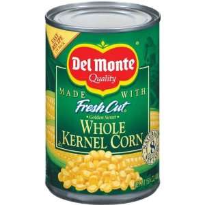 Del Monte Whole Kernel Corn 15.25 oz (Pack of 24)  Grocery 