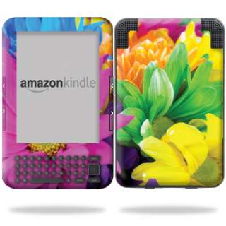 Vinyl Skin Decal for  Kindle 3 Latest Generation ebook Colorful 