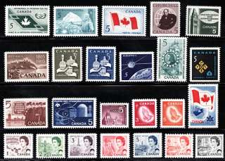 1965 1966 1967 Complete Year Set / Canada MNH Stamps  