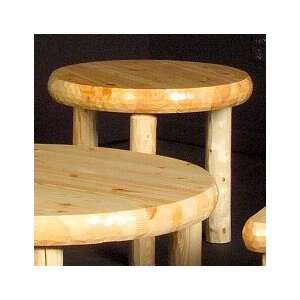  Northern Exposure Round Log End Table