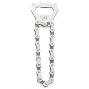  Recycled Chain Bottle Opener  Silver