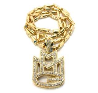 Wiz Khalifa Inspired Maybach Music Group Iced Out Pendant Necklace 
