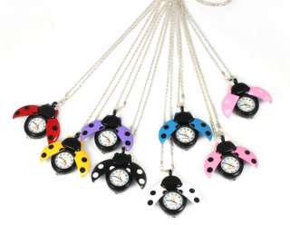   Necklace Pocket Quartz Pendant Watch Clock Children Kids Lady Gift