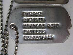 4077 / Military Dog Tags /Korea War /mil spec.  