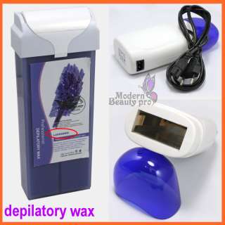   On Refillable Depilatory Heater Wax Waxing Kit Hair Removal Set  