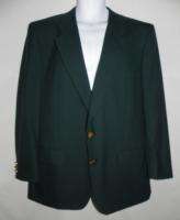 Vtg Burberry knight Button Green Masters Golf Wool Jacket Blazer Sport 