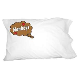  Dreaming of Monkeys   Brown Novelty Bedding Pillowcase 