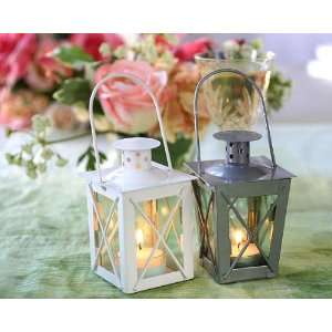  Luminous Mini Lanterns White/Silver Wedding Favour Bridal 