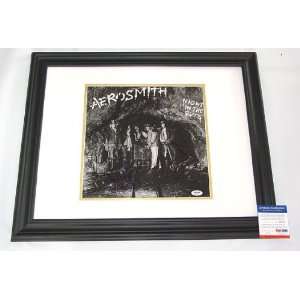  Aerosmith Autographed Signed Night in the Ruts Album PSA 