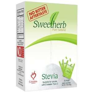 Sweetherb Stevia 50 Packets  Grocery & Gourmet Food