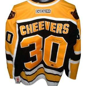  Gerry Cheevers Autographed Jersey   Replica   Autographed 