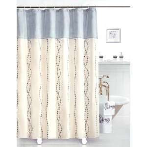  Raindrops Fabric Shower Curtain