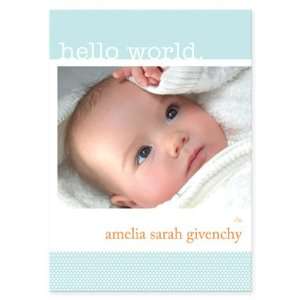  Florals all Aflutter Birth Announcement Health & Personal 