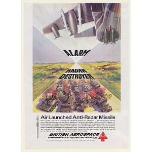  1984 British Aerospace ALARM Missile Radar Destroyer Print 