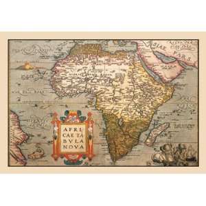  Map of Africa 24x36 Giclee