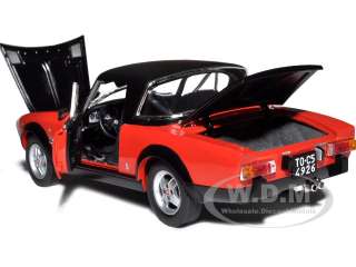 1972 FIAT 124 SPIDER CSA RED/BLAC​K 118 DIECAST  
