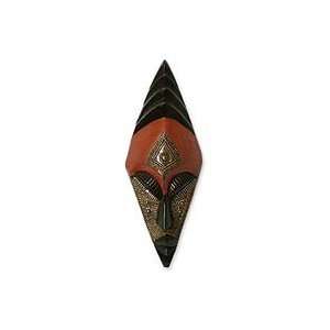  NOVICA Congolese wood African mask, Keeping Order