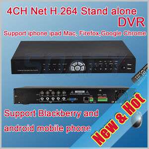 4CH H.264 Net Digital Video Recorder DVR Security CCTV  
