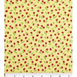  Tutti Fruitti Collection Yellow Cherry Ditzy Fabric