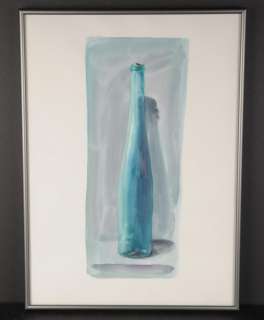 Andreas Schiller Wine Bottle Watercolor Painting #3  