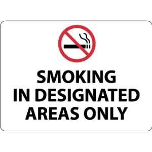  SIGNS SMOKING IN DESIGNATED AREAS ONLY