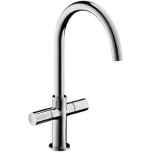   38040821 Brushed Nickel Axor Uno Lav Mixer Two Handle High Spout 38040