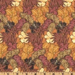   Asante Packed Leaves Autumn Fabric By The Yard Arts, Crafts & Sewing