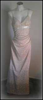 Windsor Glamorous formal gown with gold sparkles size Large juniors 