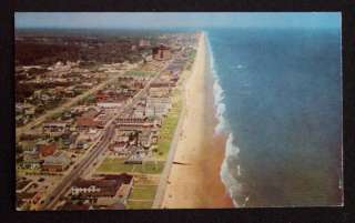 1950s Aerial View Hotels Virginia Beach VA Postcard  