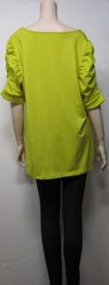 INC international Concepts Ruched Sleeve Top 0X 3X  