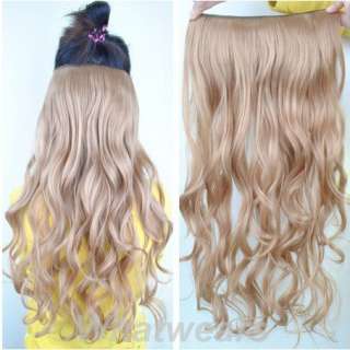 1PCS 5 Clips Wavy Bouncy Curly Hair Extension 6 Colors 55cm TB771 