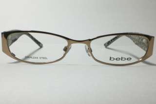 BEBE ALLURING BB5011 5011 TOPAZ EYEGLASSES AUTHENTIC 53  